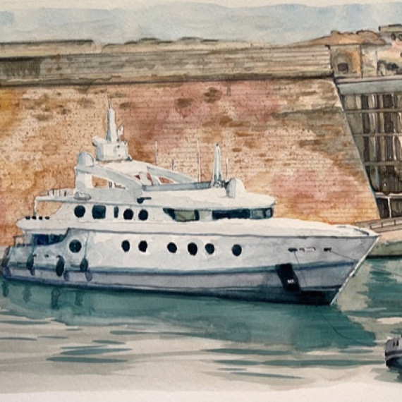 Carnet de croquis Yacht Club Monaco